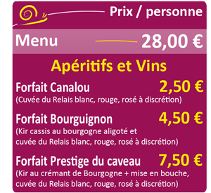 Prix menu groupe Le Brionnais