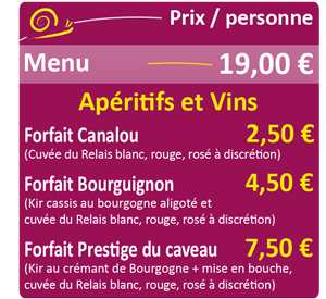 Prix menu groupe Le Digoinnais